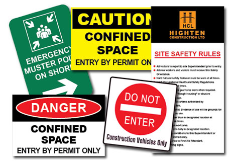 Safety & Hazard Signs provide information, to warn of danger or to indicate a safe situation.